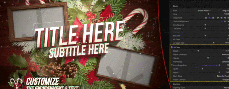 Holiday Theme for FCPX - Pixel Film Studios