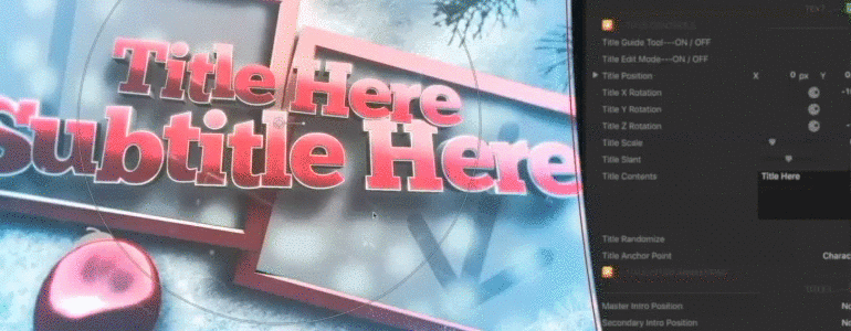 Christmas-Cheer- Holiday Theme for FCPX- Pixel Film Studios
